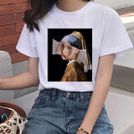 Billie Eilish Girl With A Pearl Earring Aesthetic T-Shirt