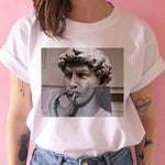 vaporwave aesthetic t shirt women Japanese david bowie tshirt female clothing vintage Graphic t-shirt hIP hop harajuku Casual