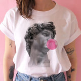vaporwave aesthetic t shirt women Japanese david bowie tshirt female clothing vintage Graphic t-shirt hIP hop harajuku Casual