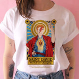 vaporwave aesthetic t shirt women Japanese david bowie tshirt female clothing vintage Graphic t-shirt hIP hop harajuku Casual