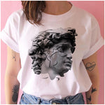 vaporwave aesthetic t shirt women Japanese david bowie tshirt female clothing vintage Graphic t-shirt hIP hop harajuku Casual