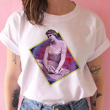 vaporwave aesthetic t shirt women Japanese david bowie tshirt female clothing vintage Graphic t-shirt hIP hop harajuku Casual