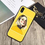 Artistic Low-key Girl iPhone Case